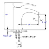 ALFI brand AB1586-BN Brushed Nickel Single Lever Bathroom Faucet