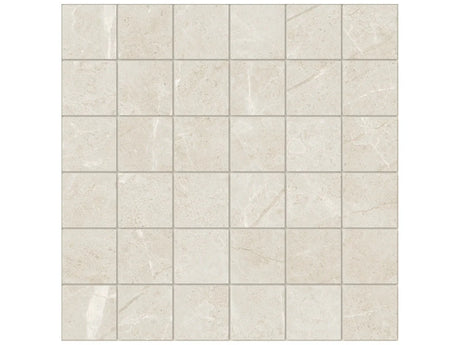 Anatolia Tile 2X2 Torino Avorio Matte 36 Piece Porcelain Mosaics. 1 Sheet = .96 Sq. Ft. 4501-0290-0 (63-568) Avorio 2x2 - premium natural stone mosaic tile from Anatolia Tile, available at PoshHaus showroom in Keene, NH