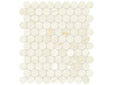Anatolia Tile 1.25" Avorio Crema Penny Round Honed Marble Mosaic 5001-0261-0 * 1 Sheet = .99 Sqft * Avorio Crema Penny Round - premium natural stone mosaic tile from Anatolia Tile, available at PoshHaus showroom in Keene, NH
