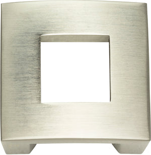 Atlas Homewares Centinel Square Knob 1 1/4 Inch (c-c) Brushed Nickel