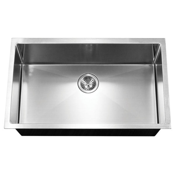 Hamat - AXI-3218S - 10mm Radius Undermount Large Single Bowl Kitchen Sink