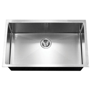 Hamat - AXI-3218S - 10mm Radius Undermount Large Single Bowl Kitchen Sink