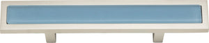 Atlas Homewares Spa Blue Pull 3 Inch (c-c) Brushed Nickel