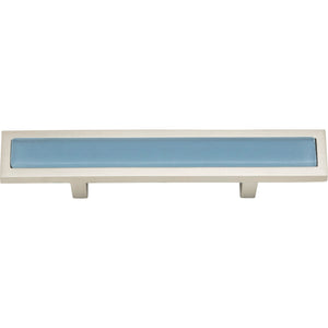 Atlas Homewares Spa Blue Pull 3 Inch (c-c) Brushed Nickel