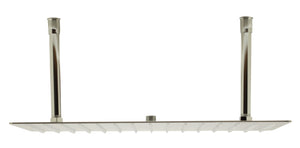 ALFI brand RAIN2012-BSS 20" Rectangular Brushed Solid Stainless Steel Ultra Thin Rain Shower Head