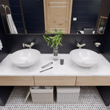 ALFI brand AB1570-BN Tall Wave Brushed Nickel Single Lever Bathroom Faucet