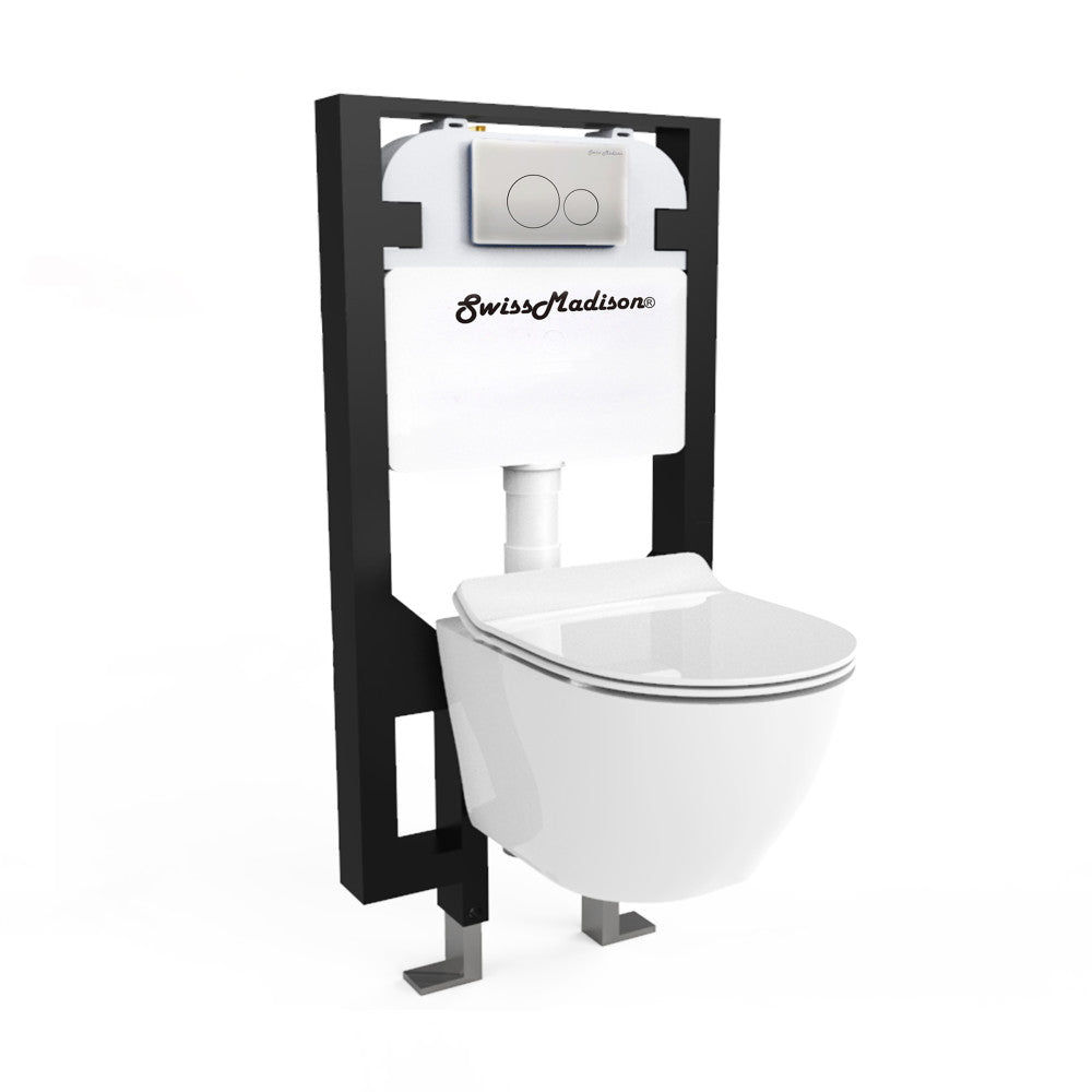 St. Tropez Wall Hung Toilet Bundle (SM-WT449, SM-WC424, SM-WC001C)