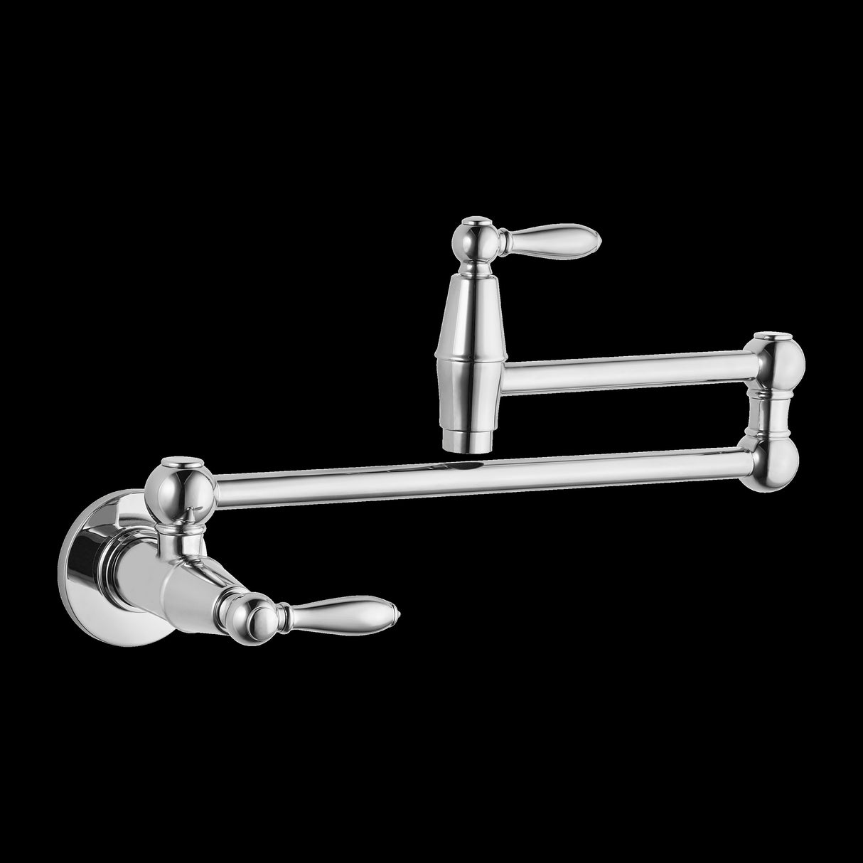 Port Haven 2-Handle Pot Filler Faucet in Polished Chrome