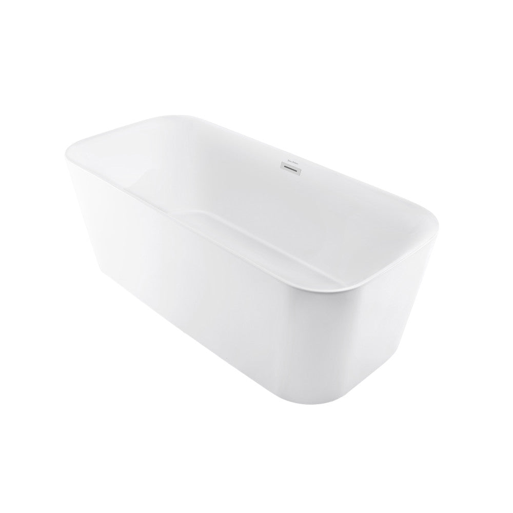 Swiss Madison Concorde 67" Freestanding Soaking Tub – White Acrylic (Floor Model for Sale)