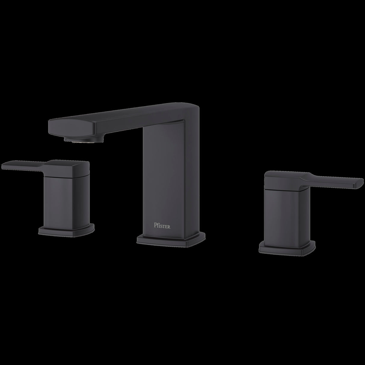 Deckard 2-Handle Roman Tub Trim in Matte Black