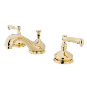 Kingston Brass KS1162FL 8 in. Widespread Bathroom Faucet, Polished Brass