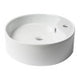 ALFI brand ABC910 White 22" Oval Above Mount Ceramic Sink with Faucet Hole