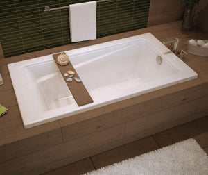 MAAX 106223-000-001-000 Exhibit 7234 Acrylic Drop-in End Drain Bathtub in White