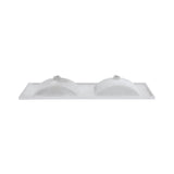 48" Ceramic Vanity Top Double Basins with 3 Holes