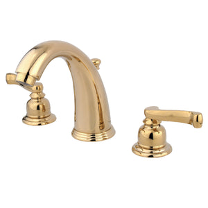 Kingston Brass KB982FL Royale Widespread Bathroom Faucet, Polished Brass