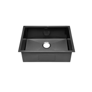 Tourner 27 x 19 Stainless Steel, Single Basin, Undermount Kitchen Sink in Black