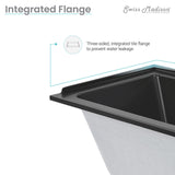 Voltaire 48" X 32" Left-Hand Drain Alcove Bathtub in Matte Black