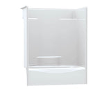 Aker TS-3660 AcrylX Alcove Right-Hand Drain One-Piece Tub Shower in White