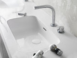 Blu Bathworks TEP131 Pure 2 Electronica Two-Hole Deck-Mounted Basin Mixer w/ Electronic Valve Control