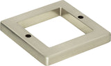 Atlas Homewares Tableau Square Base 1 13/16 Inch Brushed Nickel