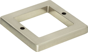 Atlas Homewares Tableau Square Base 1 13/16 Inch Brushed Nickel
