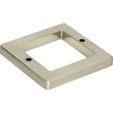 Atlas Homewares Tableau Square Base 1 13/16 Inch Brushed Nickel