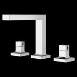 Verve 2-Handle 8 in - 15 in. Widespread Bathroom Faucet without Handles with Square Spout in Polished Chrome
