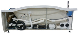 EAGO AM189ETL-L 6 ft Left Drain Acrylic White Whirlpool Bathtub w Fixtures