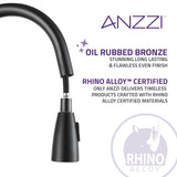 ANZZI KF-AZ212ORB Sire Single-Handle Pull-Out Sprayer Kitchen Faucet in Oil Rubbed Bronze