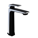 ANZZI L-AZ904MB-CH Single Handle Single Hole Bathroom Vessel Sink Faucet With Pop-up Drain in Matte Black & Chrome