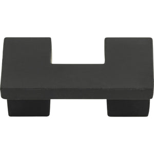 Atlas Homewares U Turn Knob 1 1/4 Inch (c-c) Matte Black
