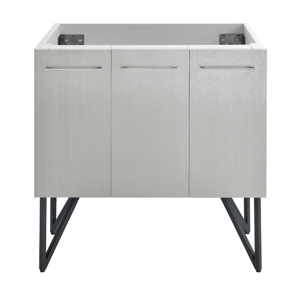 Annecy 36" Bathroom Vanity in Brushed Grey - Cabinet Only