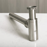 DAX Stainless Steel Sink P Trap, Brushed Nickel DAX-010-01-BN