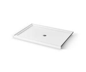 MAAX 106764-000-002-000 Icon 6042 AcrylX Alcove Shower Base with Center Drain in White