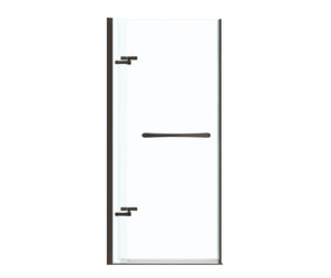 MAAX 136676-900-173-000 Reveal 71 32 ½-35 ½ x 71 ½ in. 8mm Pivot Shower Door for Alcove Installation with Clear glass in Dark Bronze