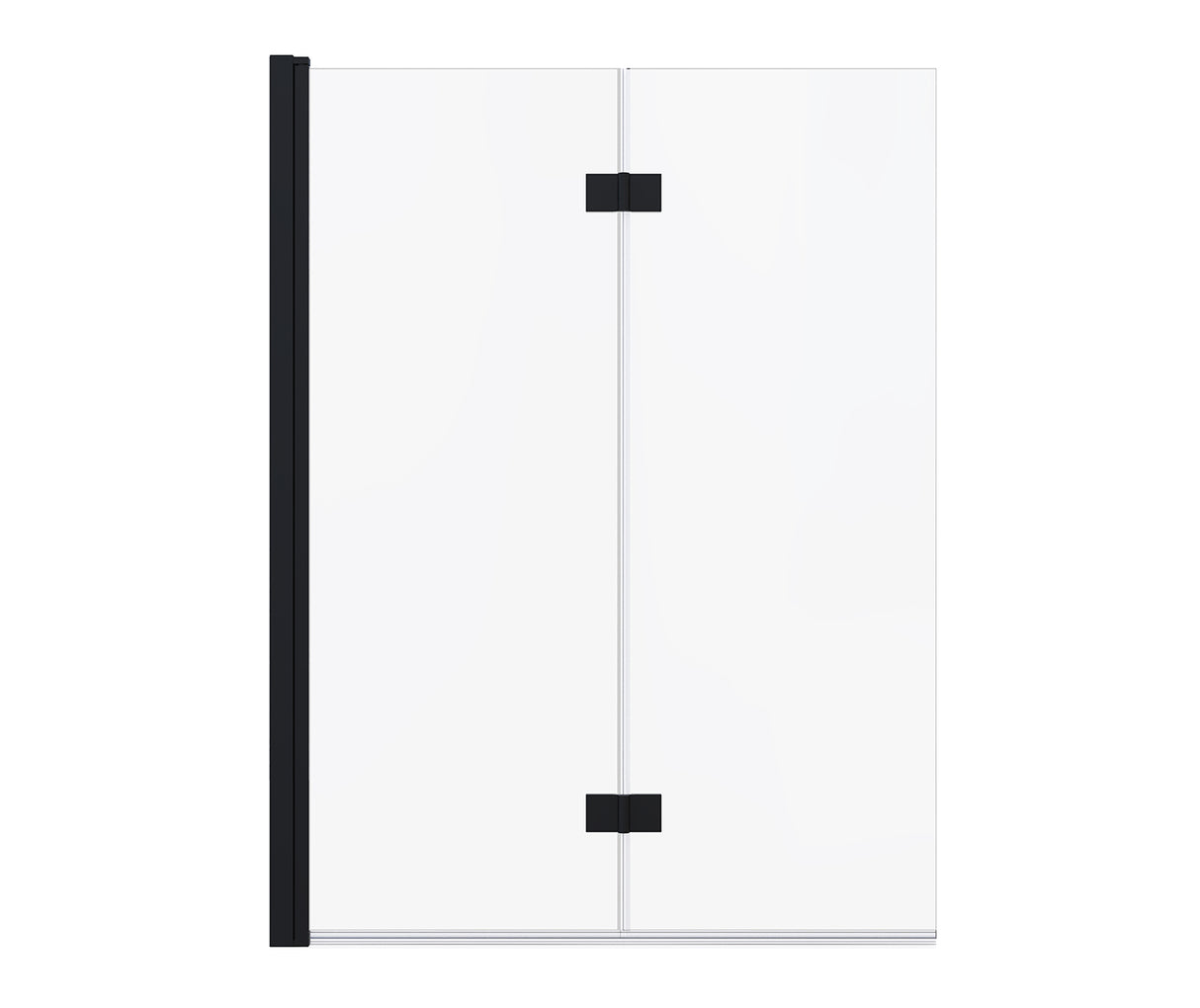 MAAX 137600-900-340-000 Edge Access 42 x 56 in. 6 mm Pivot Tub Screen for Alcove Installation with Clear glass in Matte Black