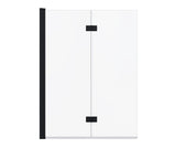 MAAX 137600-900-340-000 Edge Access 42 x 56 in. 6 mm Pivot Tub Screen for Alcove Installation with Clear glass in Matte Black