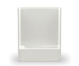 MAAX 106923-000-002-101 6030STT 60 x 31 AcrylX Alcove Right-Hand Drain One-Piece Tub Shower in White