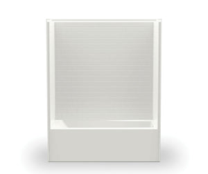 MAAX 106923-000-002-101 6030STT 60 x 31 AcrylX Alcove Right-Hand Drain One-Piece Tub Shower in White