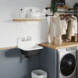 Loire 22" Wall Hung Cast Iron Bathroom Sink