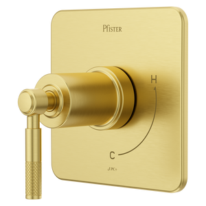 Hillstone 1-Handle Tub & Shower Valve Only Trim in Brushed Gold