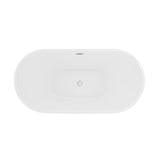 Ivy 67" Double Slipper Freestanding Bathtub