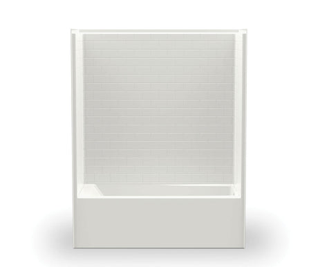 MAAX 106886-000-002-100 6030STTM AFR 60 x 31 AcrylX Alcove Left-Hand Drain One-Piece Tub Shower in White