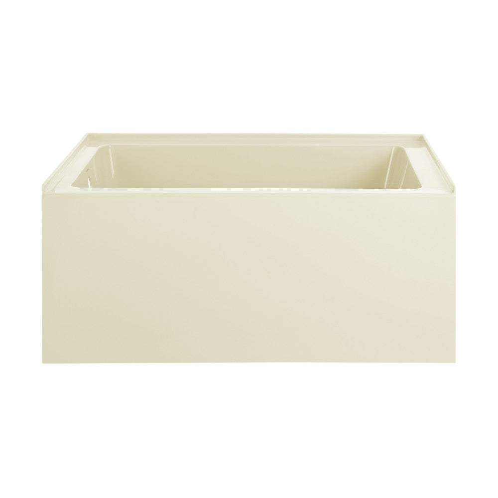 Voltaire 48" X 32" Left-Hand Drain Alcove Bathtub with Apron in Bisque