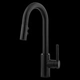 Stellen1-Handle Pull-Down Bar/Prep Kitchen Faucet in Matte Black