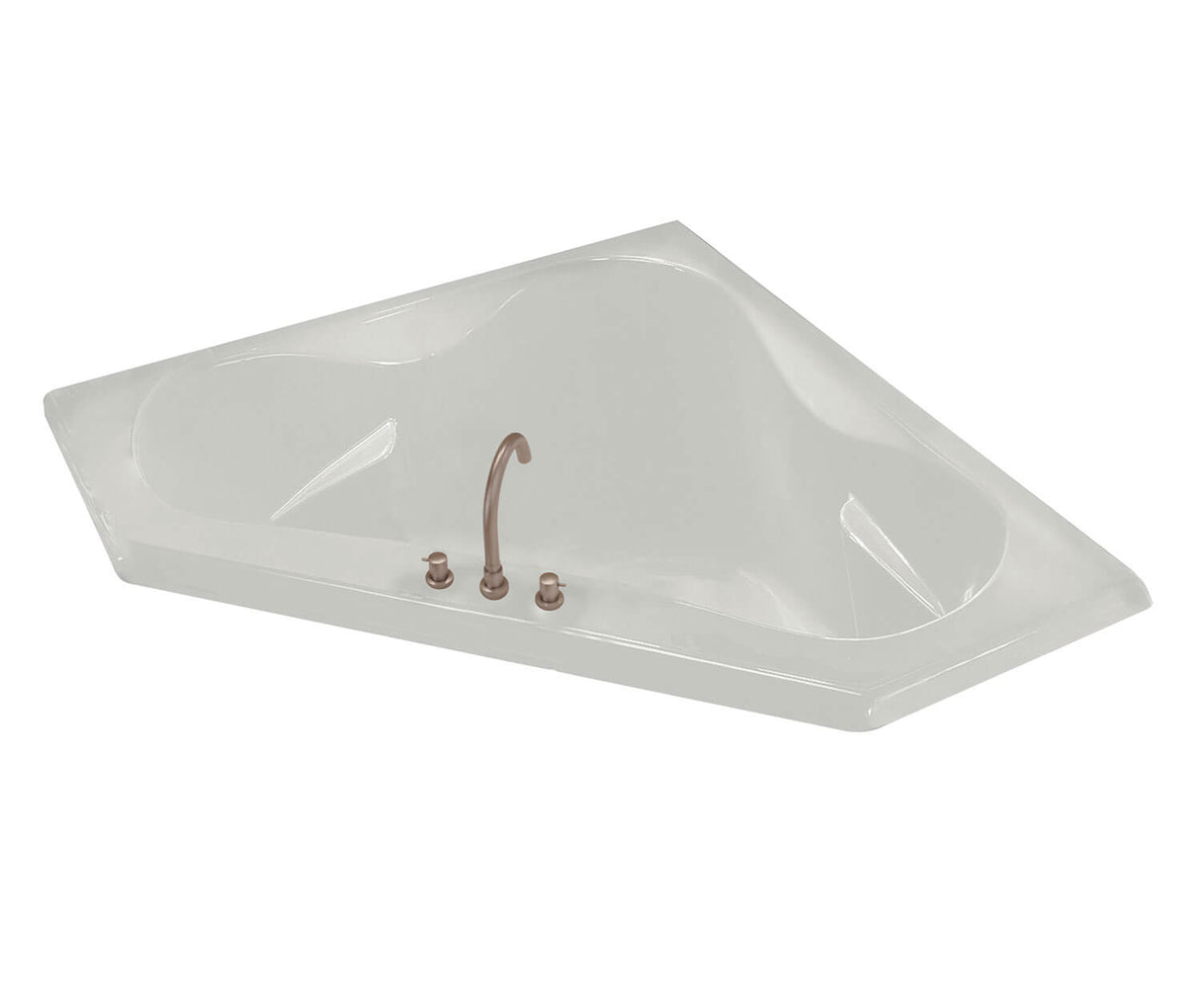 MAAX 100053-003-001-000 Tryst 59 x 59 Acrylic Corner Center Drain Whirlpool Bathtub in White