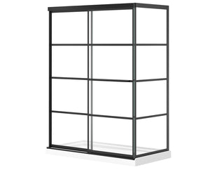 MAAX 136560-972-340-000 Incognito 76 Return Panel for 32 in. Base with Shaker glass in Matte Black