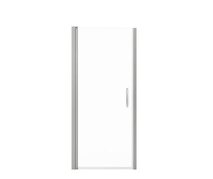 MAAX 138263-900-084-100 Manhattan 29-31 x 68 in. 6 mm Pivot Shower Door for Alcove Installation with Clear glass & Round Handle in Chrome