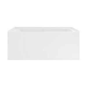 Voltaire 48" x 30" Right-Hand Drain Alcove Integrated Armrest Bathtub with Apron