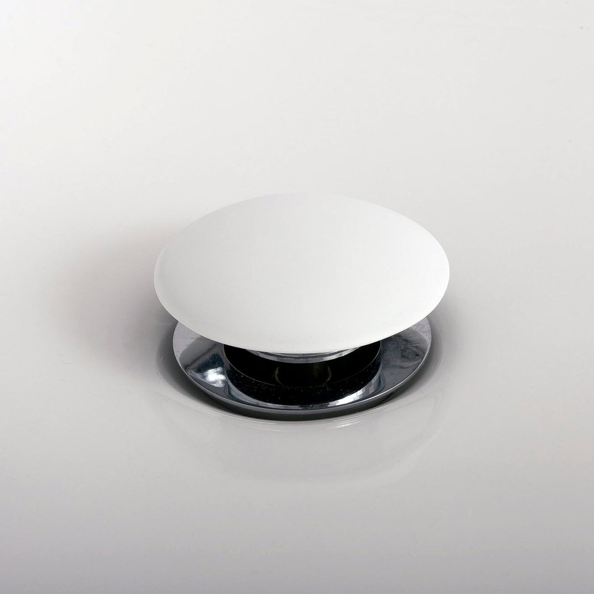 DAX Solid Surface Brass Pop-Up Cover, Matte White DAX-AB-82010